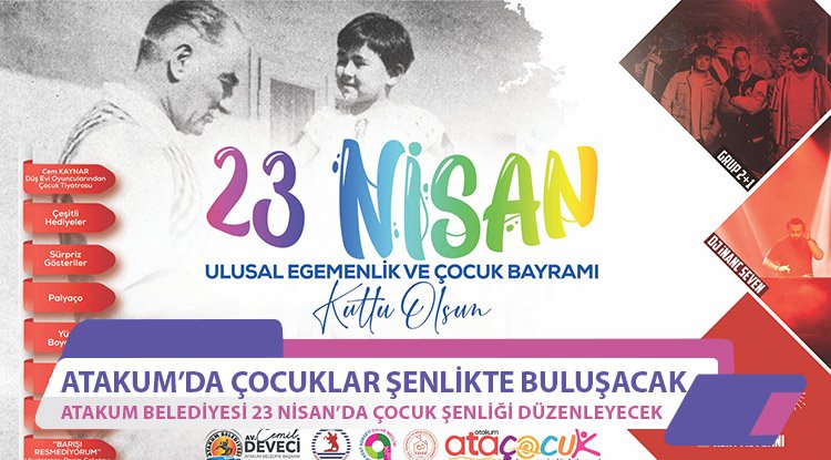 Atakum Belediyesi’nden 23 Nisan'da 'Çocuk Şenliği'