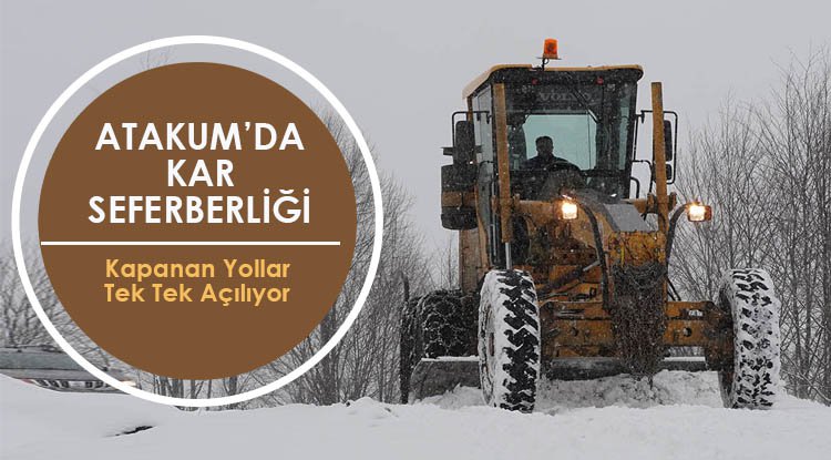 Atakum’da karla mücadele başladı