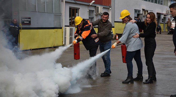 Atakum'dan yangın tatbikatı