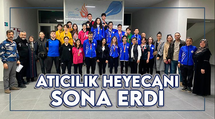 Samsun'da Atıcılık İl Birinciliği sona erdi