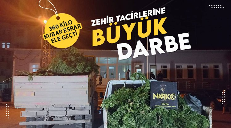 Bafra’da zehir tacirlerine büyük darbe