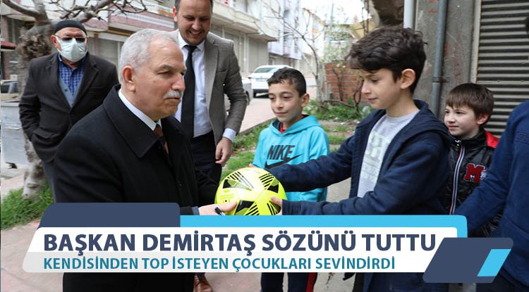Başkan Demirtaş çocukları sevindirdi