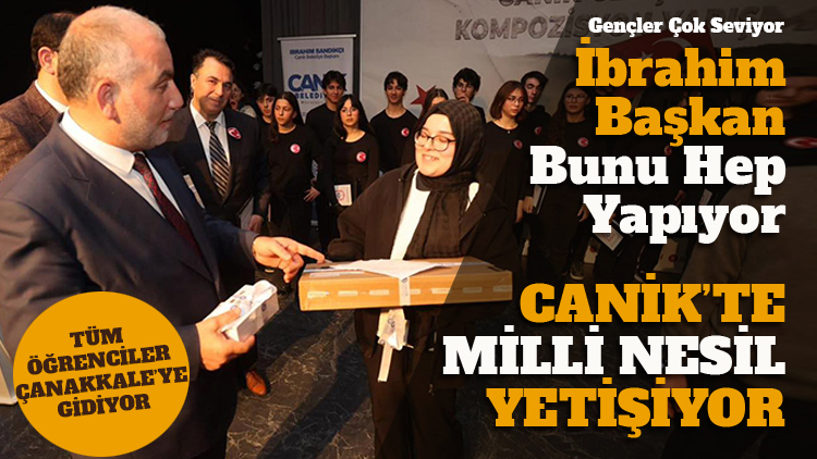 Başkan Sandıkçı'dan öğrencilere hem ödül hem Çanakkale gezisi