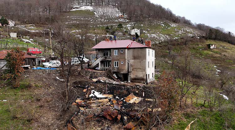Başkan Türkel’den yangın mağduru aileye dayanışma eli