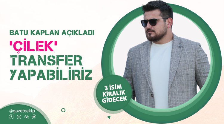 Batu Kaplan'dan mutlu edecek açıklama