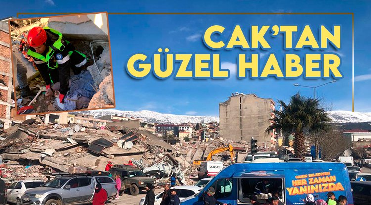 CAK, enkaz altında kalan vatandaşı kurtardı
