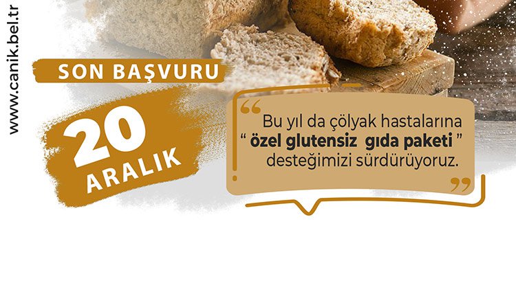 CANİK BELEDİYESİ'NDEN GLÜTENSİZ GIDA DESTEĞİ
