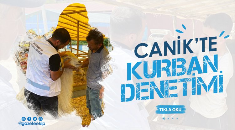 Canik Hayvan Pazarı'nda sıkı denetim
