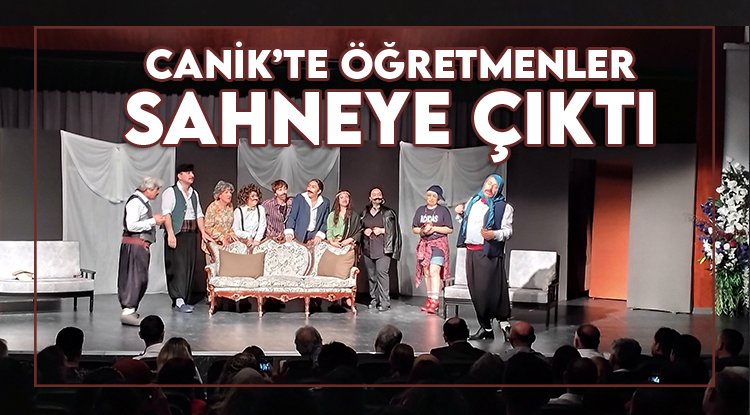 Canik öğretmenleri sahnede