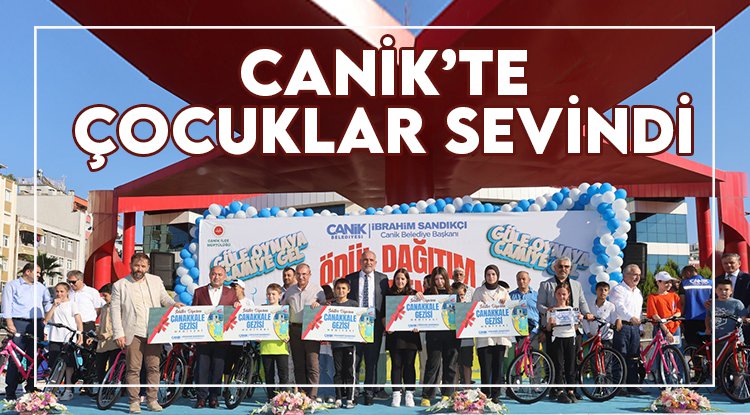 Canik'te çocuklar sevindi