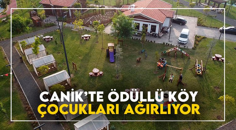 Canik'te ödüllü Sıfır Atık Köyü çocukları ağırlamaya devam ediyor