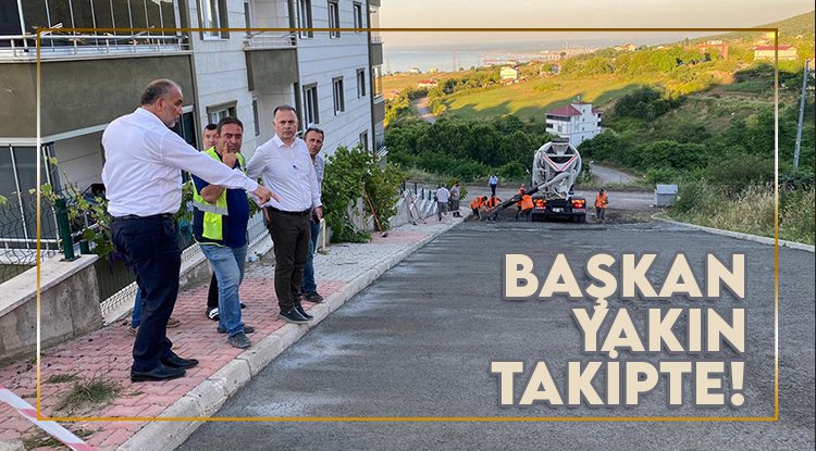 Canik'te yollar güvenli ve konforlu hale geliyor