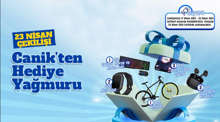 Canik’ten Hediye Yağmuru