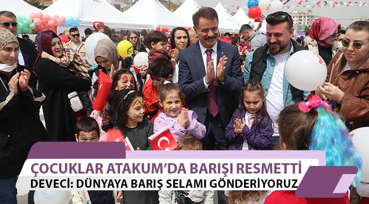 Dünya çocukları Atakum’da barışı resmetti
