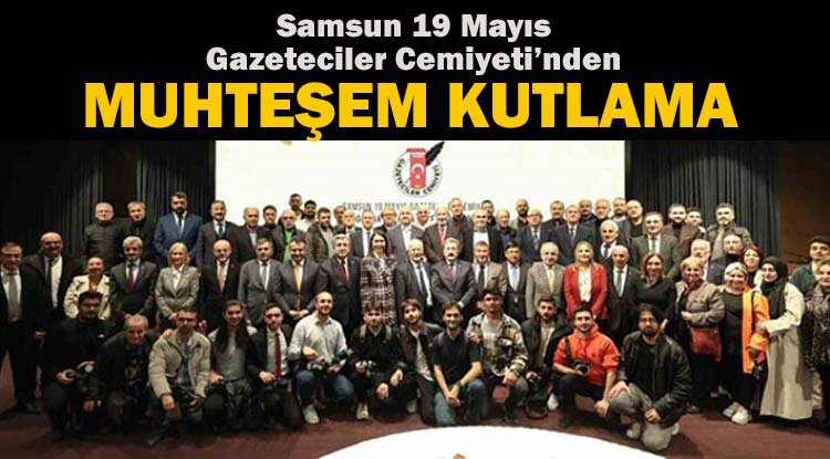 Gazetecilerden muhteşem kutlama