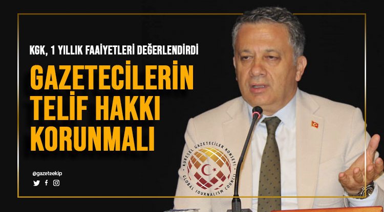 Gazetecilerin telif hakkı korunmalı