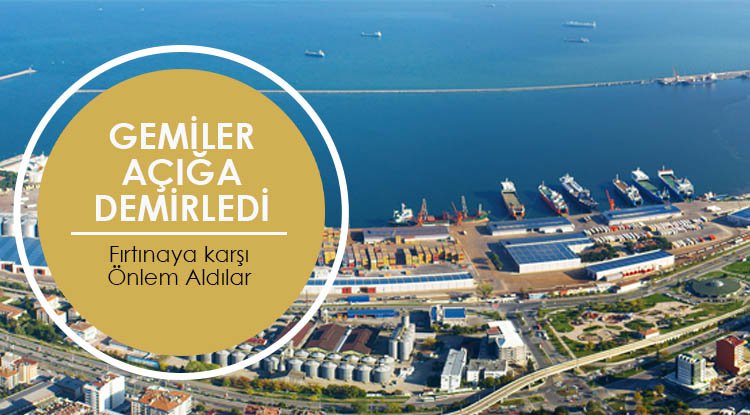 Gemiler açığa demirledi