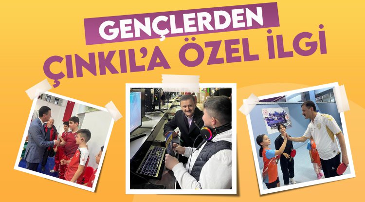 Gençlerden Yahya Çınkıl'a yoğun ilgi