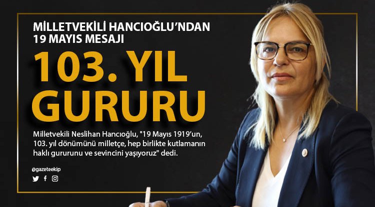 Hancıoğlu'ndan 19 mayıs mesajı