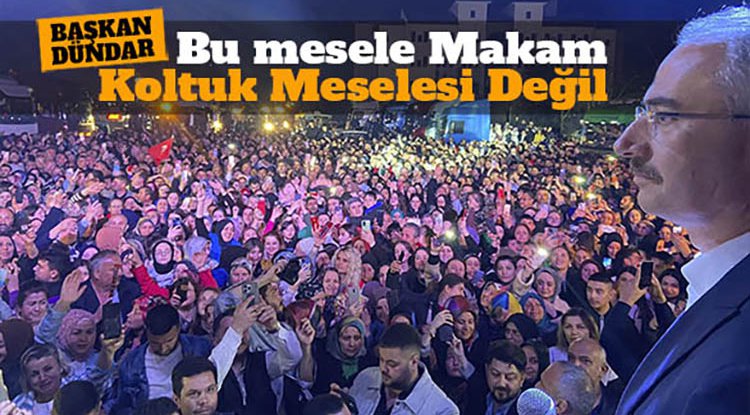 Hüseyin Dündar: Bu mesele makam, koltuk meselesi değil