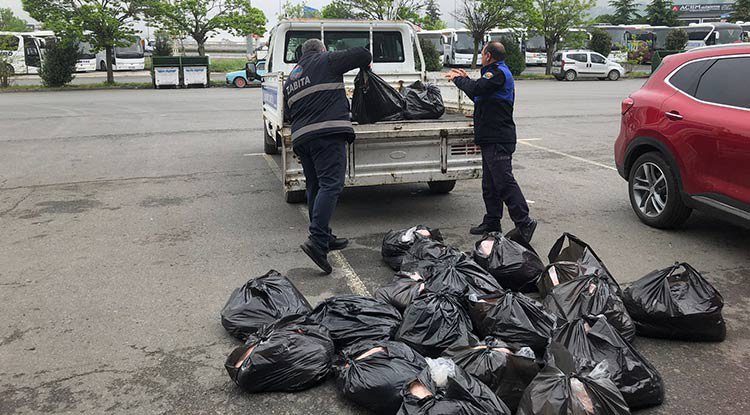 İlkadım'da 500 kilo iç yağına el konuldu