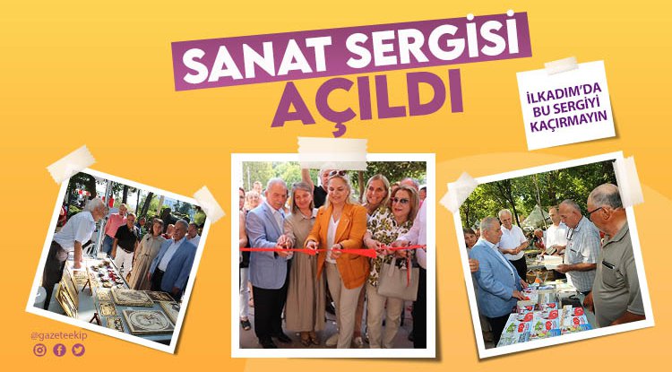 İlkadım'da 'Sanat Çarşısı' sergisi açıldı