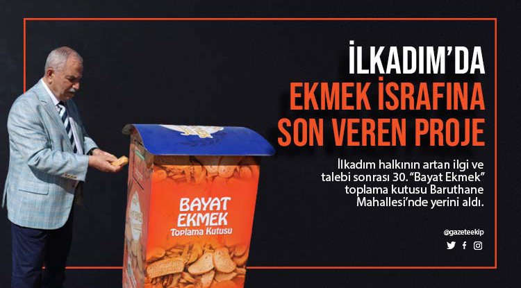 İlkadım'dan ekmek israfına son veren proje