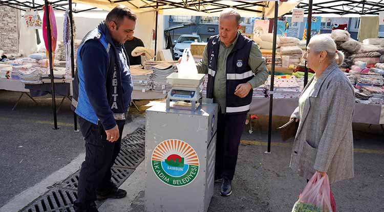 İlkadım'dan Yeni uygulama: Pazar Tartısı