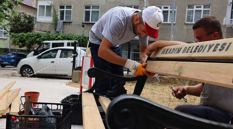 İlkadım’ın parklarına estetik dokunuş