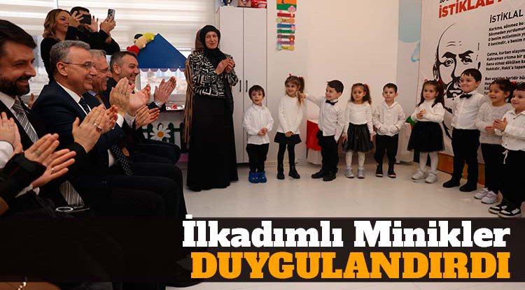 İlkadımlı minikler duygulandırdı