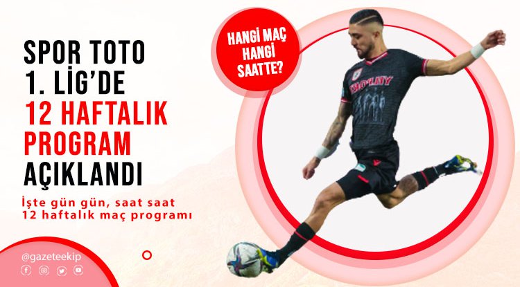 İşte Samsunspor'un 12 haftalık maç programı