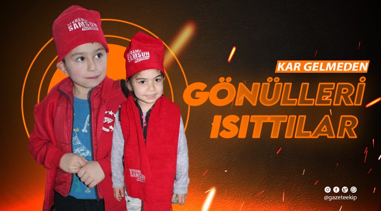 Kocaman yürekler, kar gelmeden gönülleri ısıttı