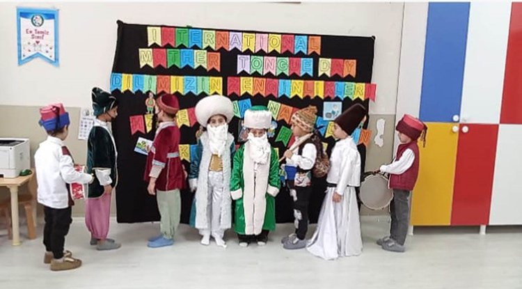 Minik öğrencilerden Ana Dil Günü etkinliği