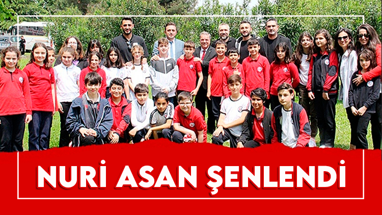 Nuri Asan öğrencilerle şenlendi