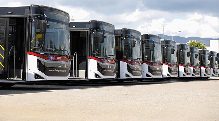 Samsun'a Büyükşehir'den 15 yeni otobüs