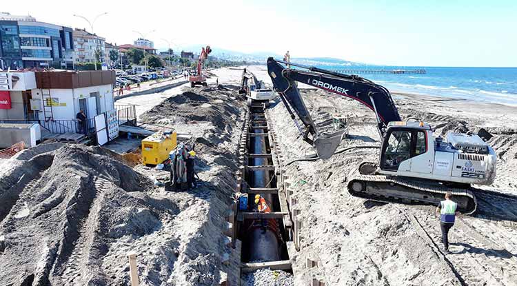 Samsun Atakum Sahili'nde altyapı güçleniyor