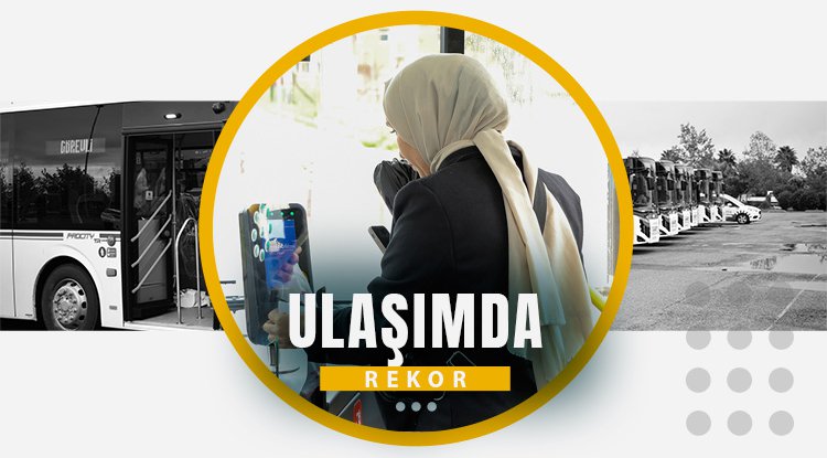 Samsun'da Büyükşehir'den Yolcu Rekoru