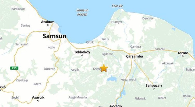 Samsun'da deprem korkuttu