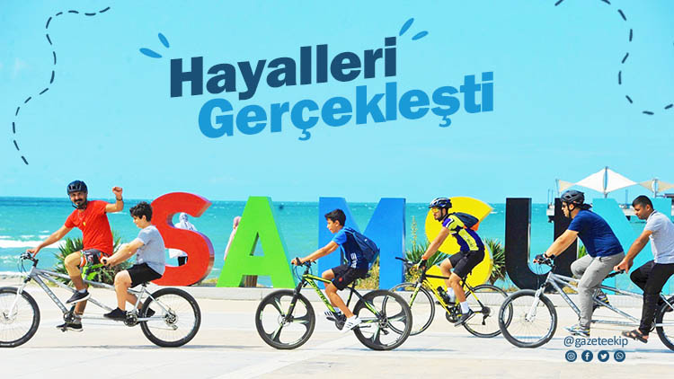 Samsun'da engelsiz yaşam için pedal çevirdiler