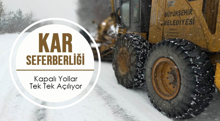 Samsun'da kar mesaisi