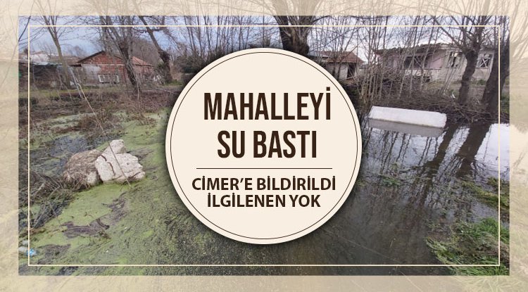 Samsun'da mahalleyi su bastı