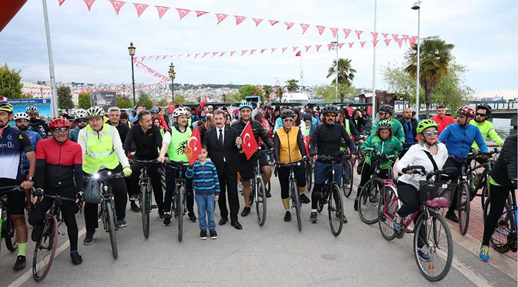 Samsun'da 19 Mayıs Bisiklet Turu düzenlendi
