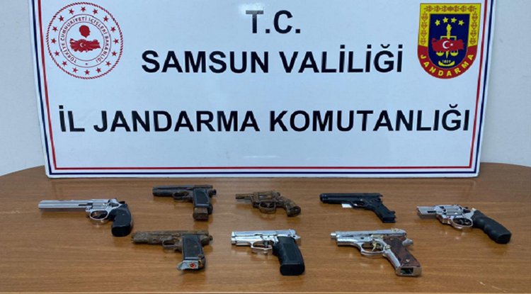 Samsun'da silah operasyonu
