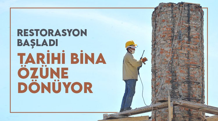 Samsun'da tarihi binada restorasyon başladı