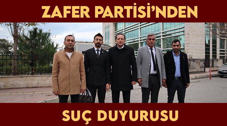 Samsun'da Zafer Partisi'nden suç duyurusu