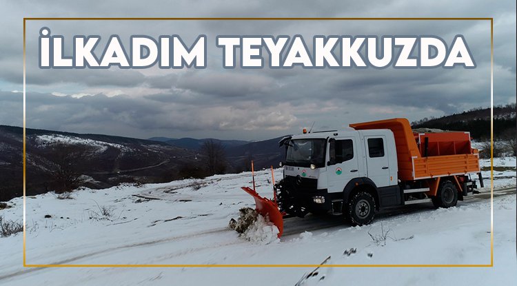 Samsun İlkadım'da kar teyakkuzu
