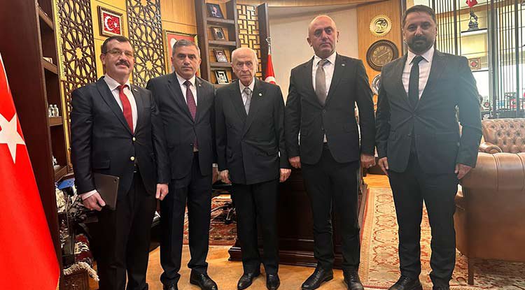 Samsun MHP'den Devlet Bahçeli'ye ziyaret