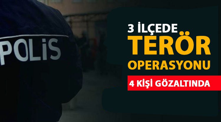 Samsun polisinden terör operasyonu