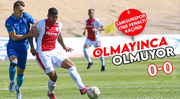 Samsunspor Bandırma'da fırsat tepti