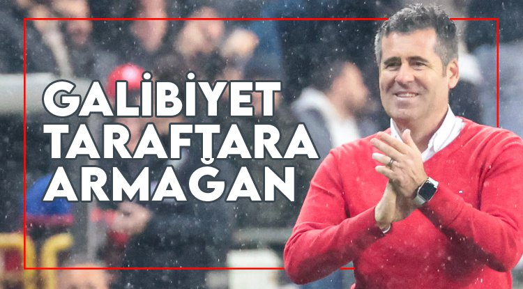 Samsunspor'da galibiyet taraftara armağan